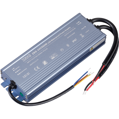 Блок питания ZBS-24V 500W 20.83A IP67 290*113*38mm