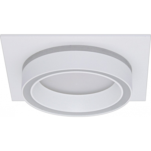 Светильник GX53 TERRA квадрат белый, встраиваемый, 105*105*40мм