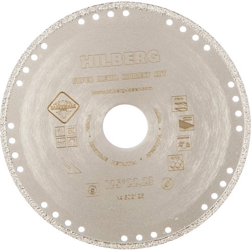 Диск алмазный отрезной 125*22,23 Нilberg Super Metall Correct Cut