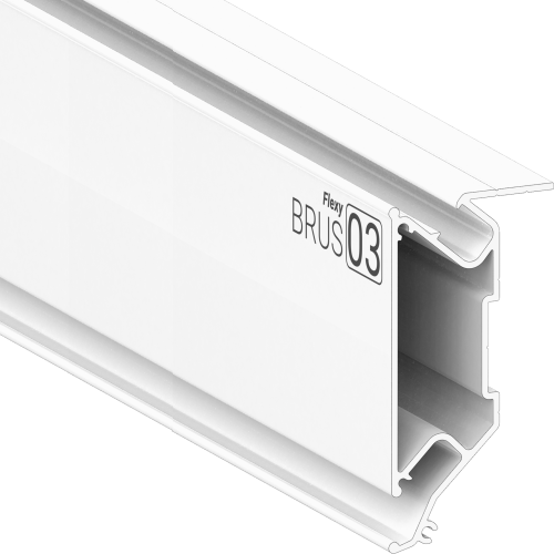 Багет AL ПФ-8153 - BRUS 03 - брус уровни, белый
