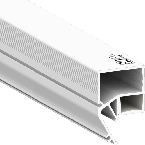 Багет AL ПФ-2392 - FLY 03 белый, 2м парящий потолочный под вставку