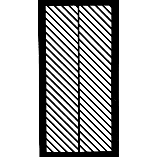 Решетка PAZZLE 100*200 ВИД - 01 черный