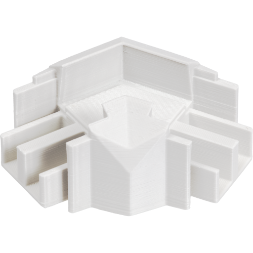 Угловой элемент ПВХ  Г-образный 120 град 6838