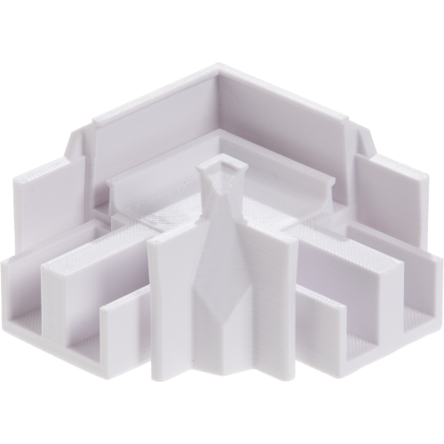 Угловой элемент ПВХ  Г-образный 90 град 6838