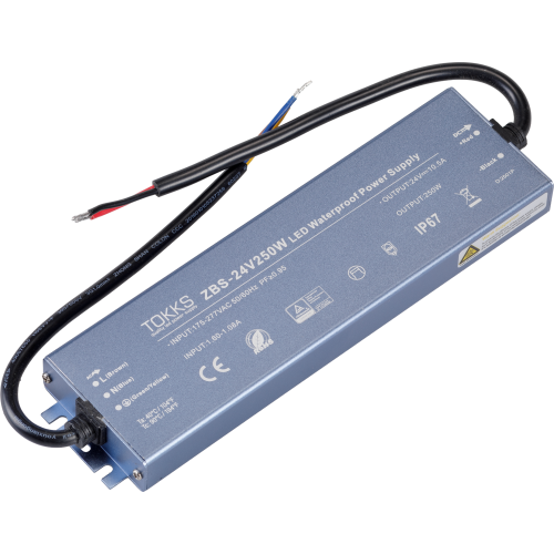 Блок питания ZBS-24V 250W 10.5A IP67 270*68*23mm
