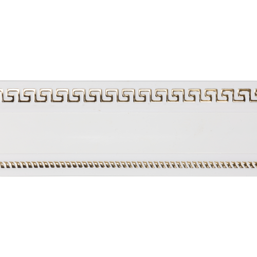 Бленда 7см "Меандр" белый/золото ВЛГ