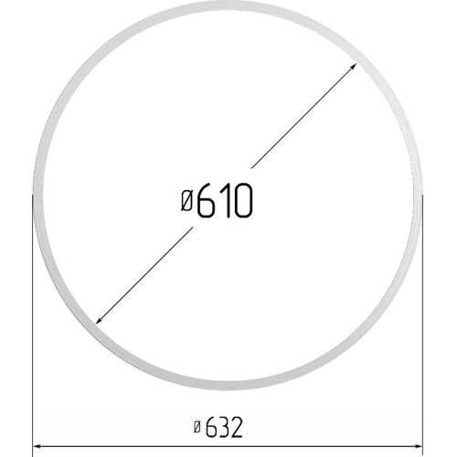 Кольцо d610 мм