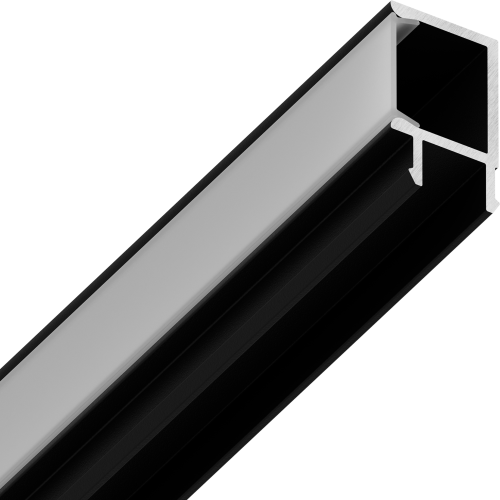 Вставка в конструкционный профиль MADERNO для формирования горизонтальной подсветки, черный, 2м