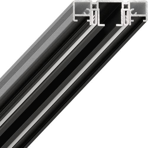 Карнизный профиль SLIM Road 01, черный, 3м