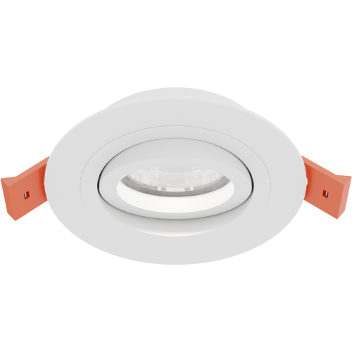 Светильник встраиваемый CITY DL X1 MR16 ALU WHITE | Ø92(77)x25mm