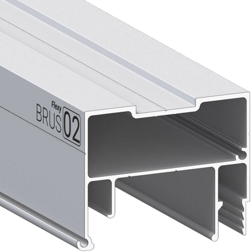 Багет AL ПФ-8245 - BRUS 02 - брус уровни, белый 3,6м