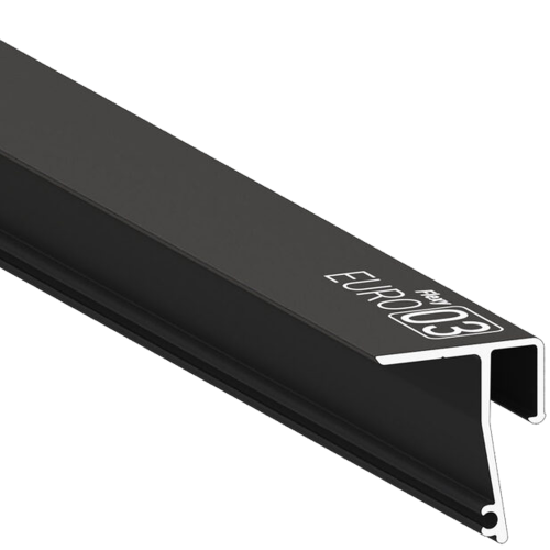 Багет AL ПФ-0043 - EURO 03 - теневой черный потолочный