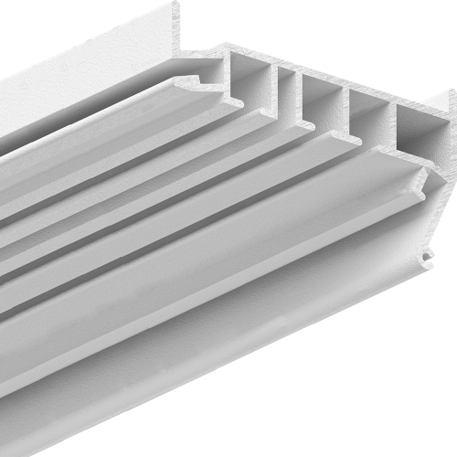 Багет AL под скрытый карниз белый трехрядный ПК-5 (light) длина 3,6м