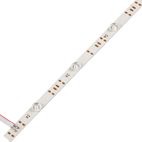 Светодиодная линзованная линейка 1м SMD3030 12/м (12ВТ/м) 24В 6000К (линза 170 градусов) )