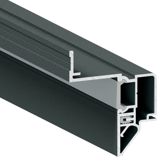 Профиль для интерьерной подсветки FENIX черный комплект 2м