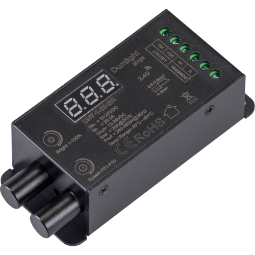 Контроллер Ampe CNT-1-20-BR DIM (lдля одноцветной ленты) 20А, 12-24vDC, с экраном