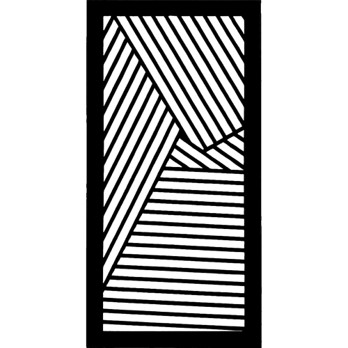 Решетка PAZZLE 100*200 ВИД - 03 черный