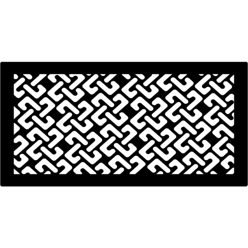 Магнитная вент. решетка 100 х 200 мм Вид 14 черный