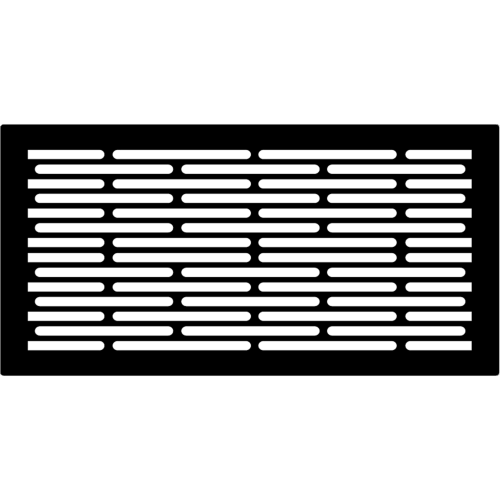 Магнитная вент. решетка 100 х 200 мм Вид 7 черный