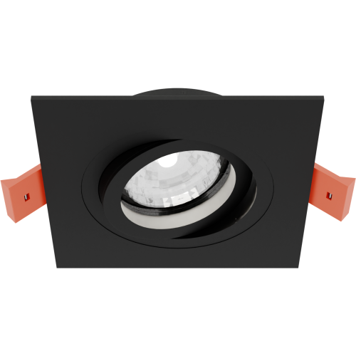 Светильник встраиваемый CITY DL X1 MR16 ALU BLACK | 92х92(75)x25mm