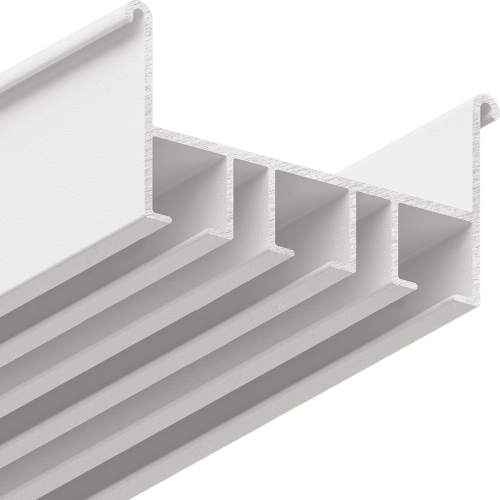 Профиль Алюминий ГА-11-3 трехрядный 4м Белый