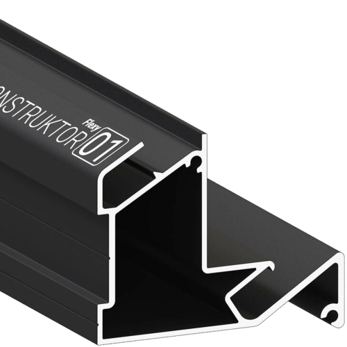 Багет AL ПФ-7624 - KONSTRUKTOR 01 - черный конструктор совместный
