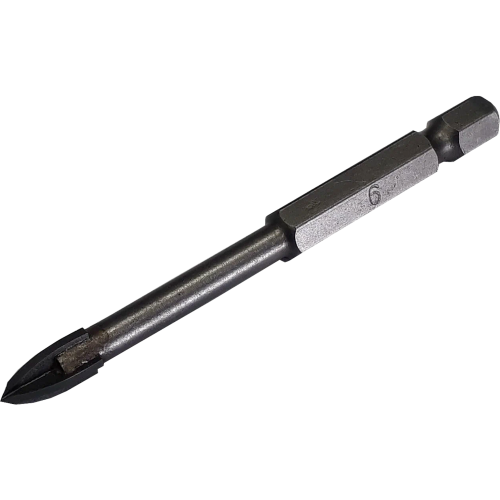 Сверло по керамике и стеклу квадро 6мм