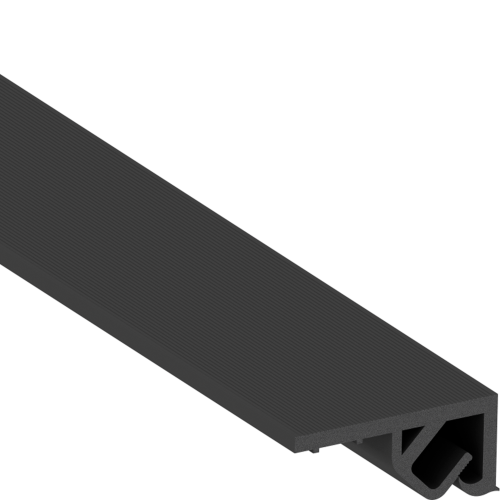 Багет ПВХ потолочный прищепка для тканевых потолков 2м. Йошка черный