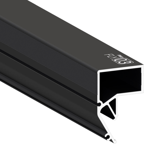 Багет AL ПФ-2392 - FLY 03 черный, 2м парящий потолочный под вставку
