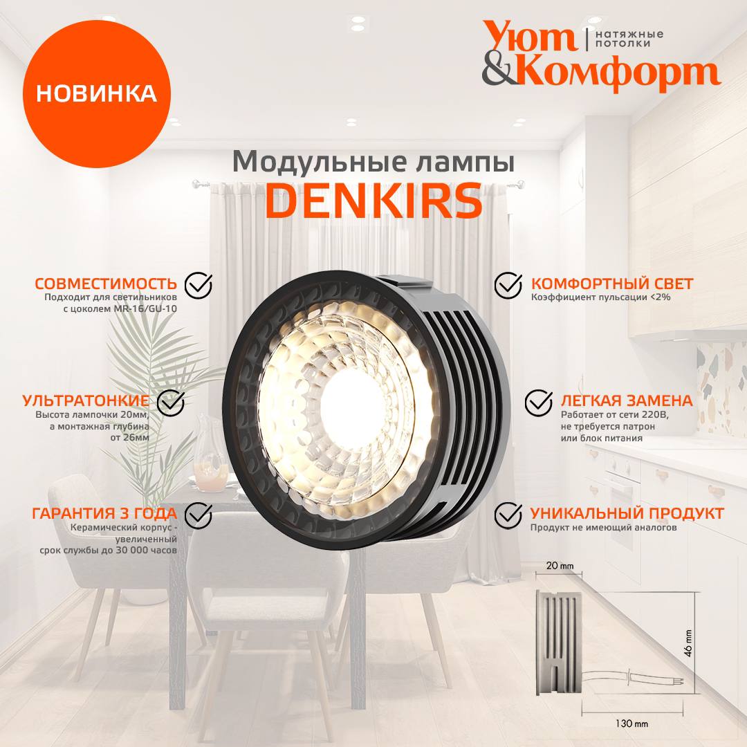 Модульные лампы DENKIRS SLIM LED Модульные лампы DENKIRS SLIM LED