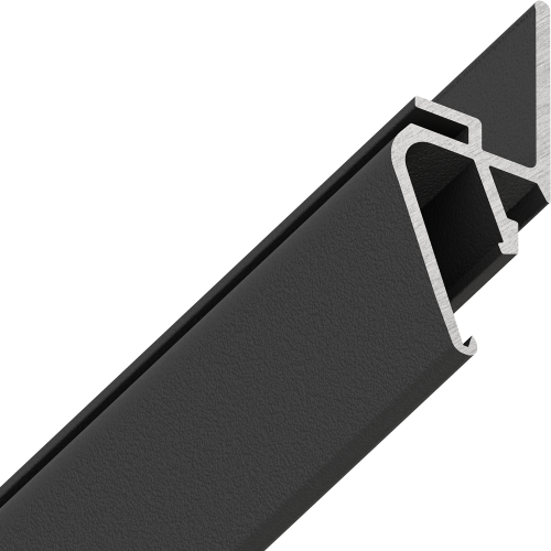 Профиль теневой EUROKRAAB 2.0 c функциональным зазором, черный