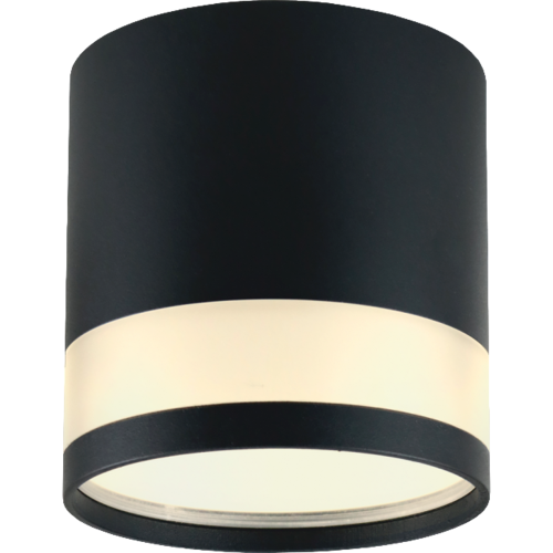 Светильник накладной под лампу GX53, ART GLASS черный, 83*90