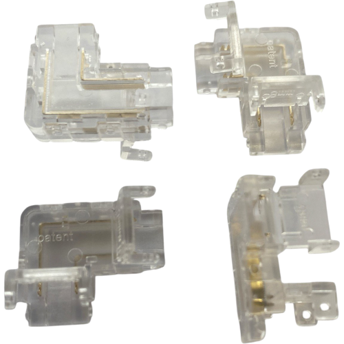 Коннектор L-образный угловой COB 8mm 2pin O2P-8-L GEN2