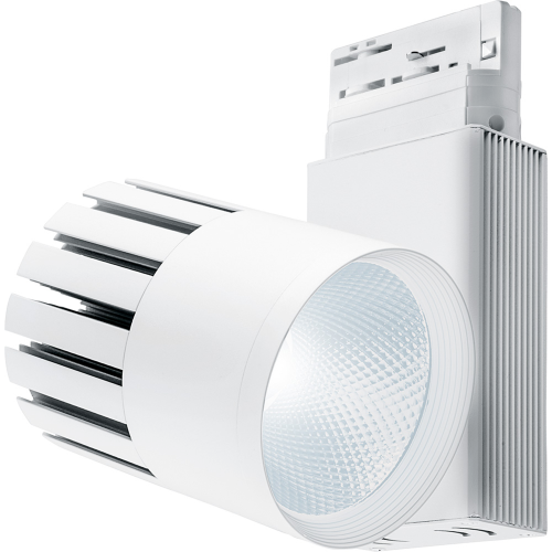 Светильник трековый светодиодный на шинопровод 30W, 2400 Lm, 4000К, 35 градусов, белый, AL105, 3-х ф
