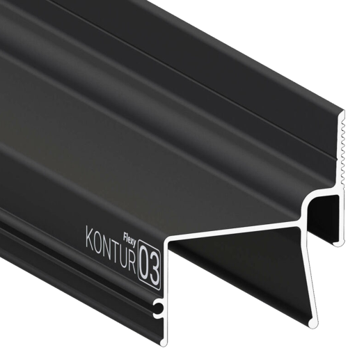 Багет AL ПФ-2633 - KONTUR 03 - контурно-теневая подсветка черный