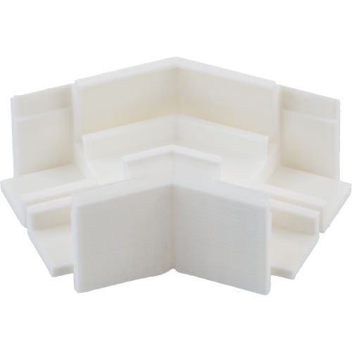 Угловой элемент ПВХ  Г-образный 120град 10950