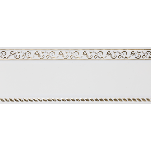 Бленда 7см "Есенин", белый/золото