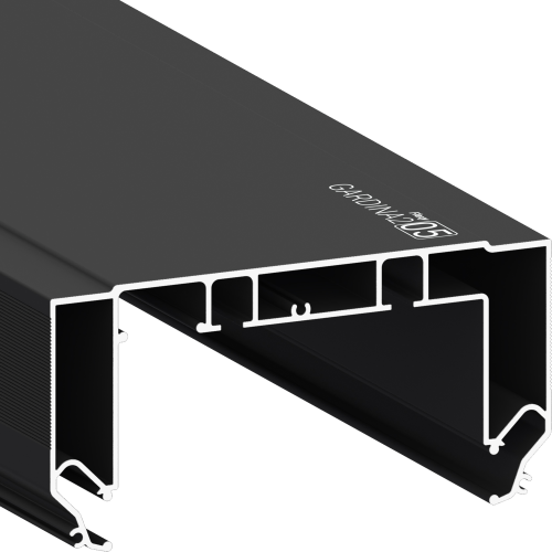 Багет AL черный ПФ122-311 Гардина двухрядная  GARDINA2 05 - длина 2,2м