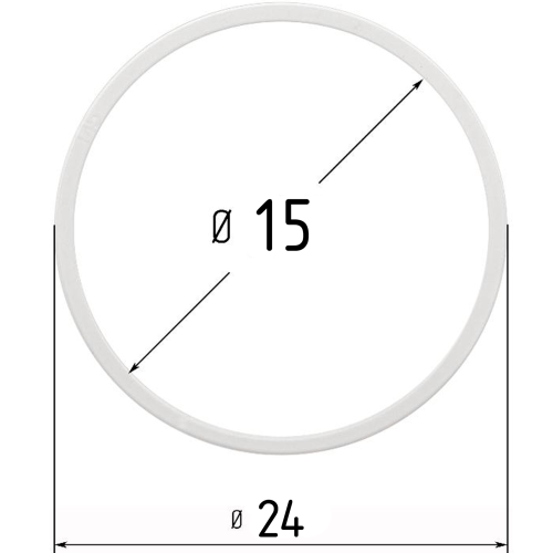 Кольцо МОК d015 мм, белый