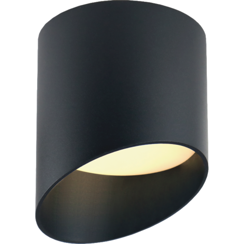 Светильник накладной под лампу GX53, ART FLUTE черный, 83*100