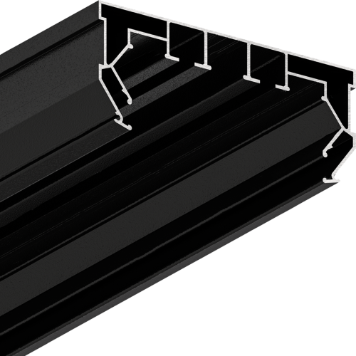 Багет AL карниз черный двухрядный ПК-14 длина 2м