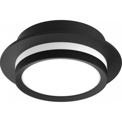 Светильник GX53, ART INFINITY черный круг Встраиваемый, 110*40