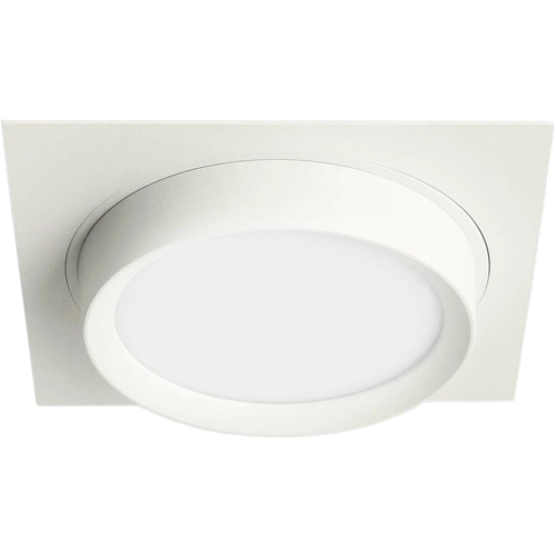 Светильник GX53, ART INFINITY белый квадрат Встраиваемый, 110*110