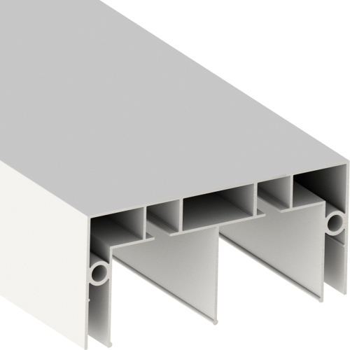 Профиль Алюминий МА-01 (Карниз/Шкаф купе) 3,2м белый Мат