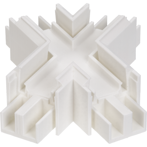 Соединительный элемент ПВХ X-образный 60 град 6838