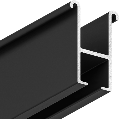 Профиль Алюминий ГА-11-1 однорядная 2м Черный