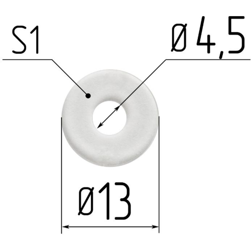 Кольцо d004.5мм (100шт.)