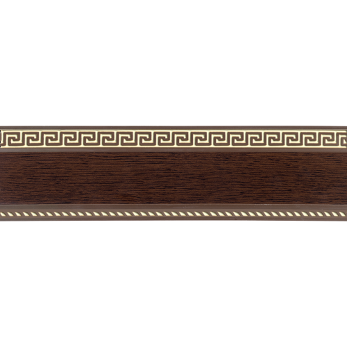 Бленда 7см "Меандр", орех/золото