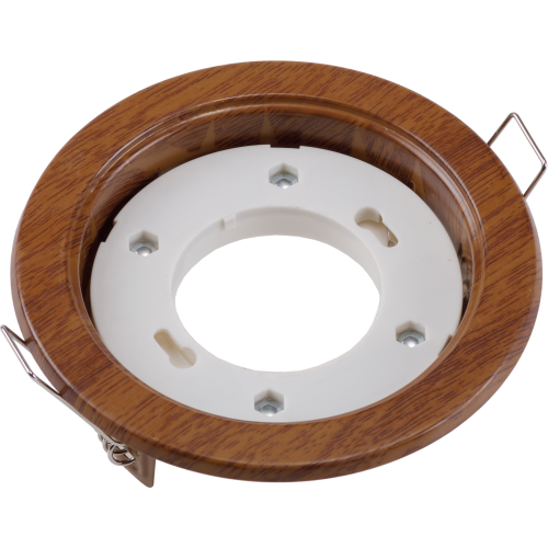 Светильник GX53 H4 дерево Темный Орех Ecola