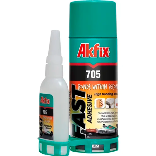 Akfix 705 набор для склеивания ( клей 65 гр+активатор 200мл)